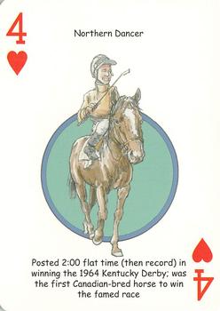 2006 Hero Decks Derby Deck Playing Cards #4♥ Northern Dancer Front